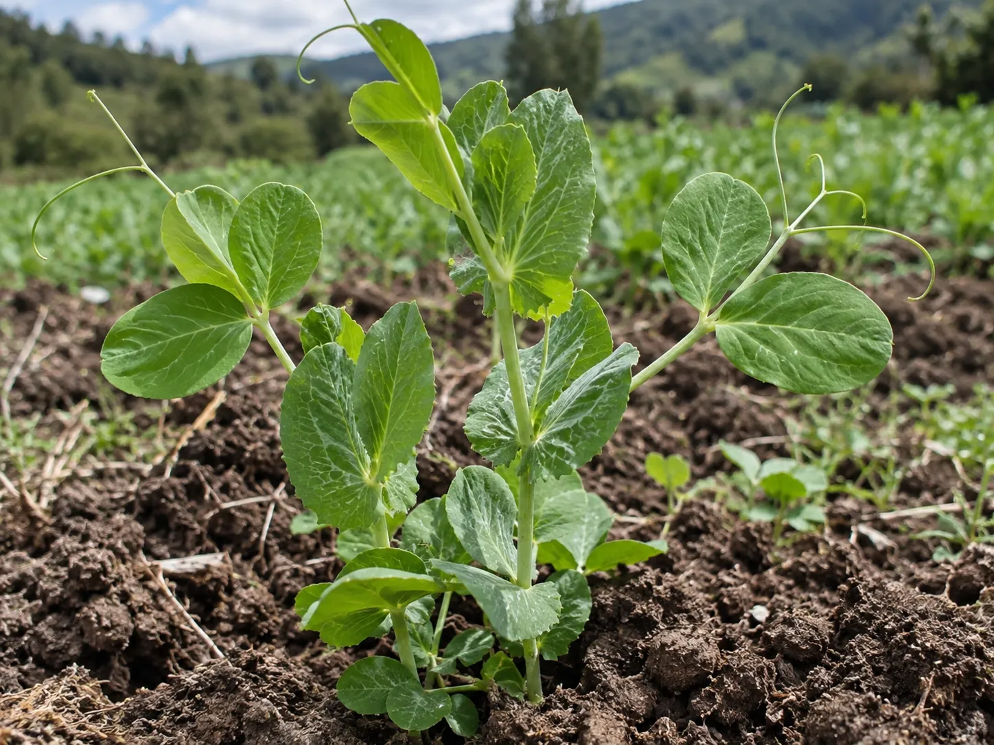 Hojas del tallo principal