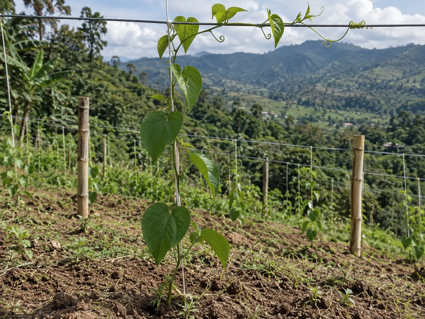 Planta en el emparrado